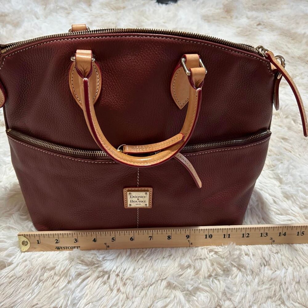 Dooney-bourke Women's Brown and Burgundy Bag